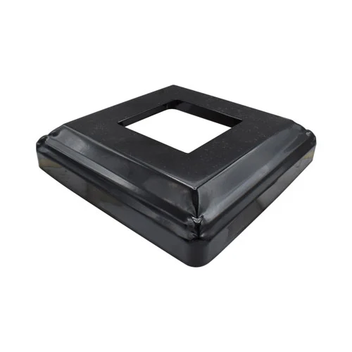 Base Plate Cover, 4", Powder Coated Black